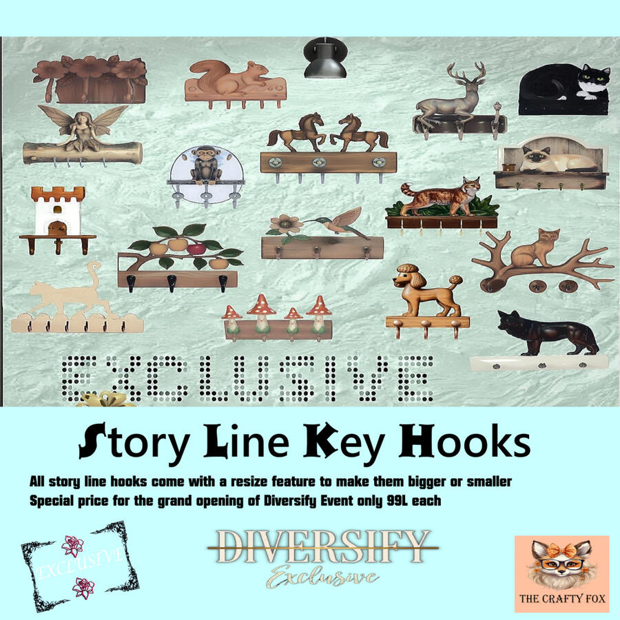 The Crafty Fox Story Line Key Hooks The Crafty Fox Story Line Key Hooks