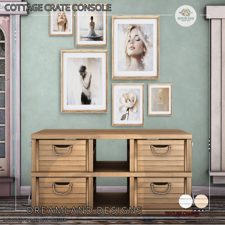 Dreamland Designs Cottage Crate Console Dreamland Designs Cottage Crate Console