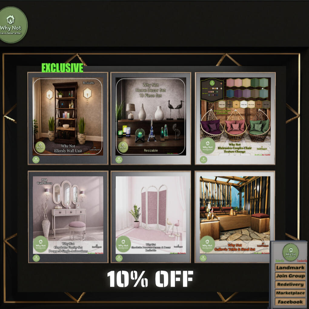 Why Not Home and Garden Furniture Why Not Home and Garden FurnitureExclusive